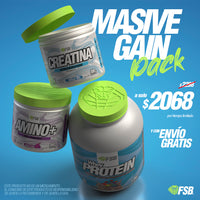 Pack FSB® Masiv Gain — Proteína · Creatina · AMINO+