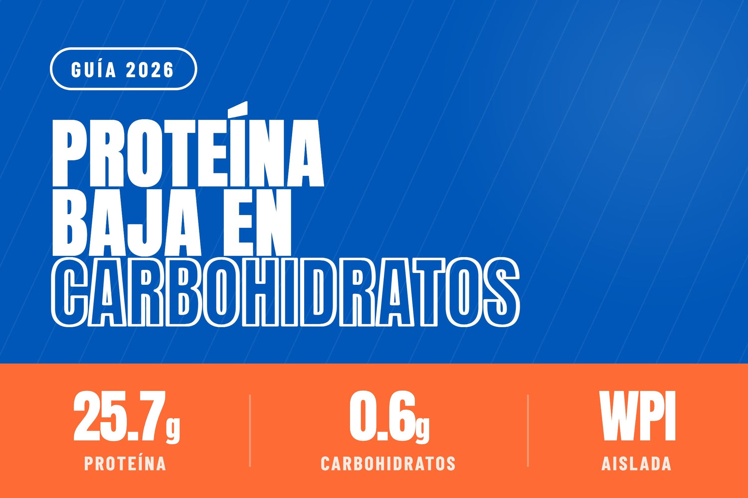 Proteína aislada baja en carbohidratos