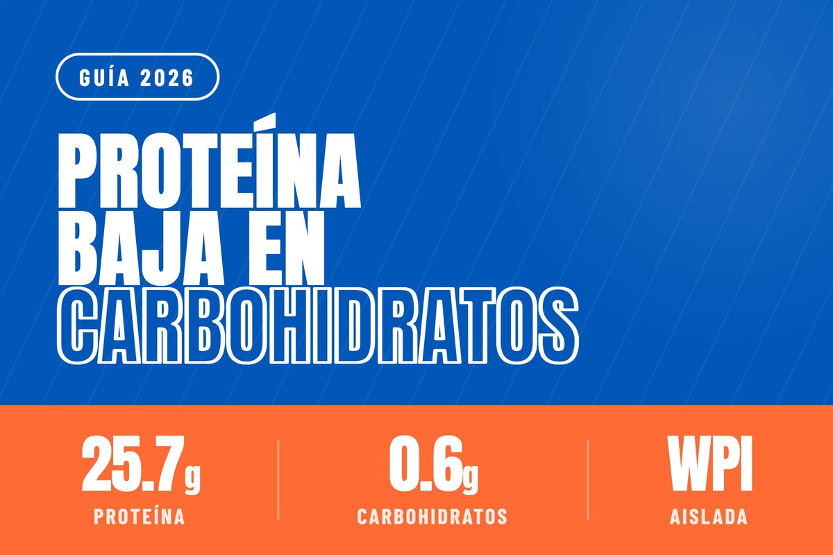 Proteína aislada baja en carbohidratos