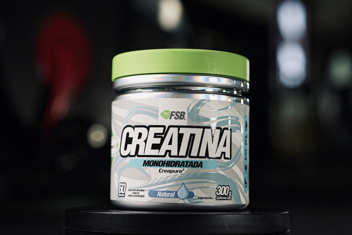 Creatina Monohidratada FSB con sello Creapure — 300g, 60 servicios