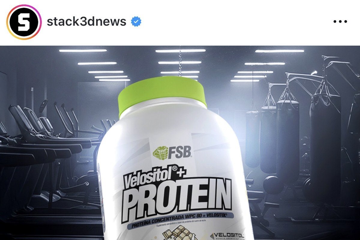 Stack3d cubre lanzamiento Whey Velositol FSB — duplica el poder de tu proteina — enero 2026