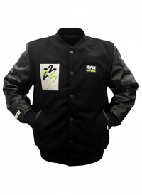 Chamarra | FSB® Melton Letterman’s Black Jacket
