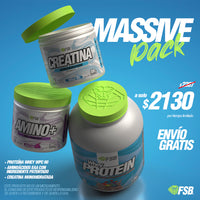 Pack FSB® Masiv Gain — Proteína · Creatina · AMINO+