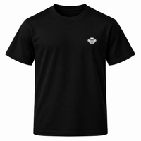 Playera negra manga corta logo cobra