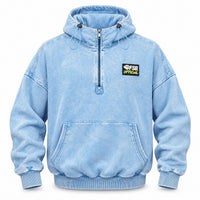 Sudadera azul lavado frontal