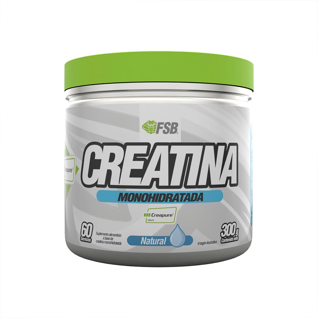 Creatina Creapure FSB — Pureza mayor 99.9% certificada Alemania — 5g 60 servicios 300g