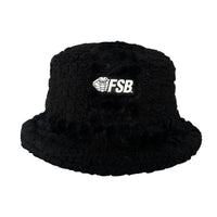 Gorro FSB® Cobra Noir 90s bucket hat sherpa negro — logo FSB cobra bordado blanco — Los de la Cobra México