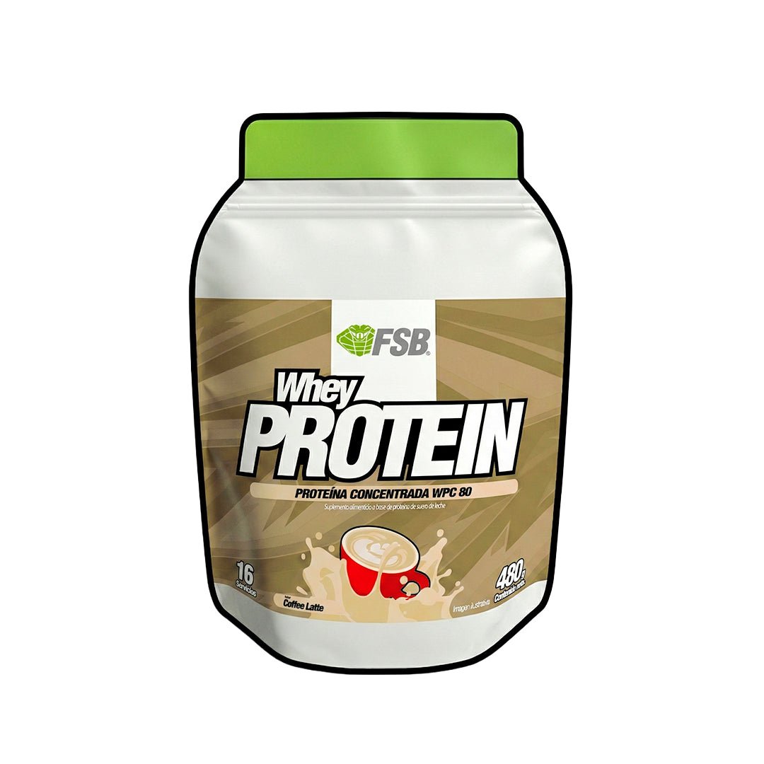 Proteína Whey FSB Coffee Latte 480g — Agropur ISO Chill 8010® — 16 servicios