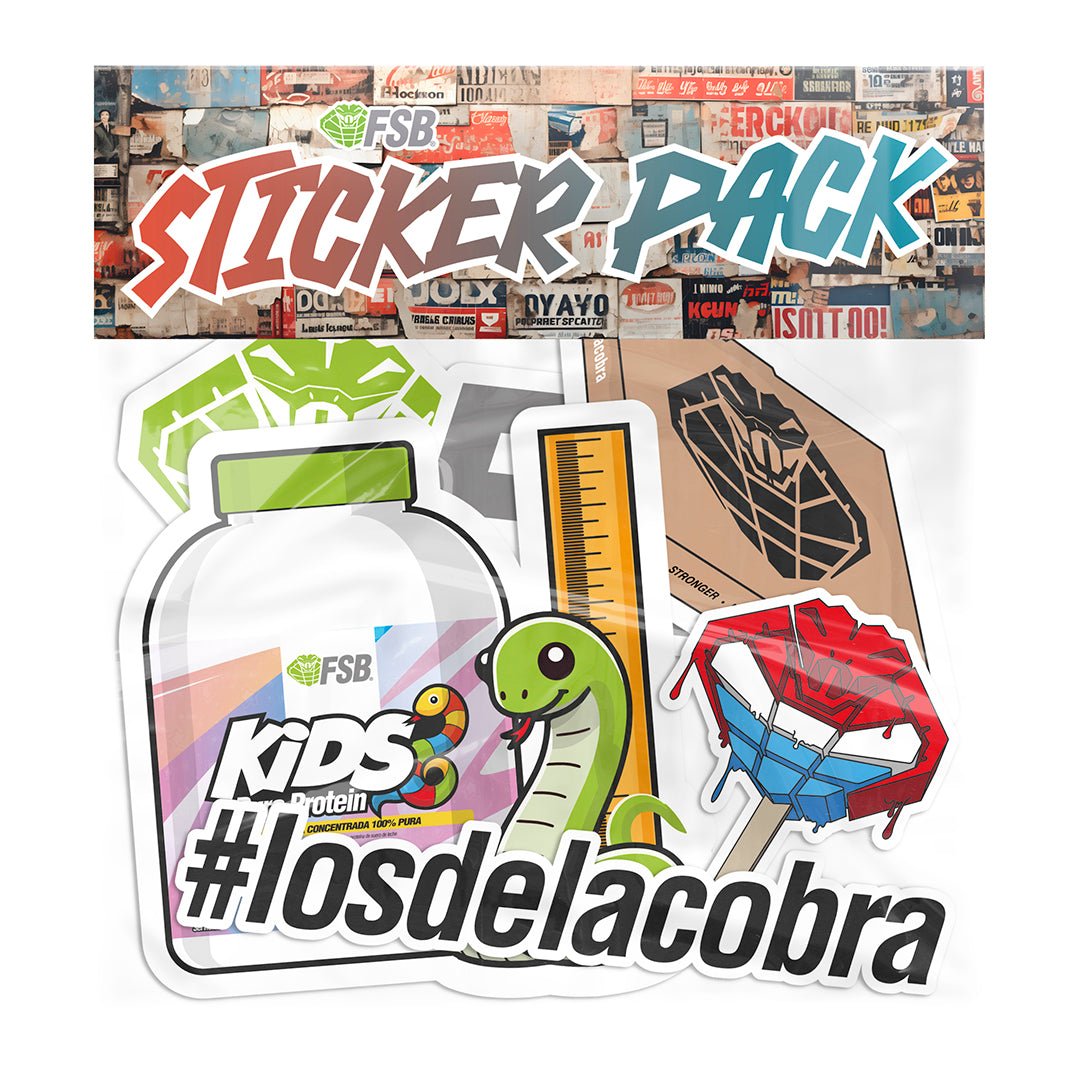 FSB® Sticker Pack A — 5 stickers Los de la Cobra Kids Protein cobra #losdelacobra — fsb.tienda México